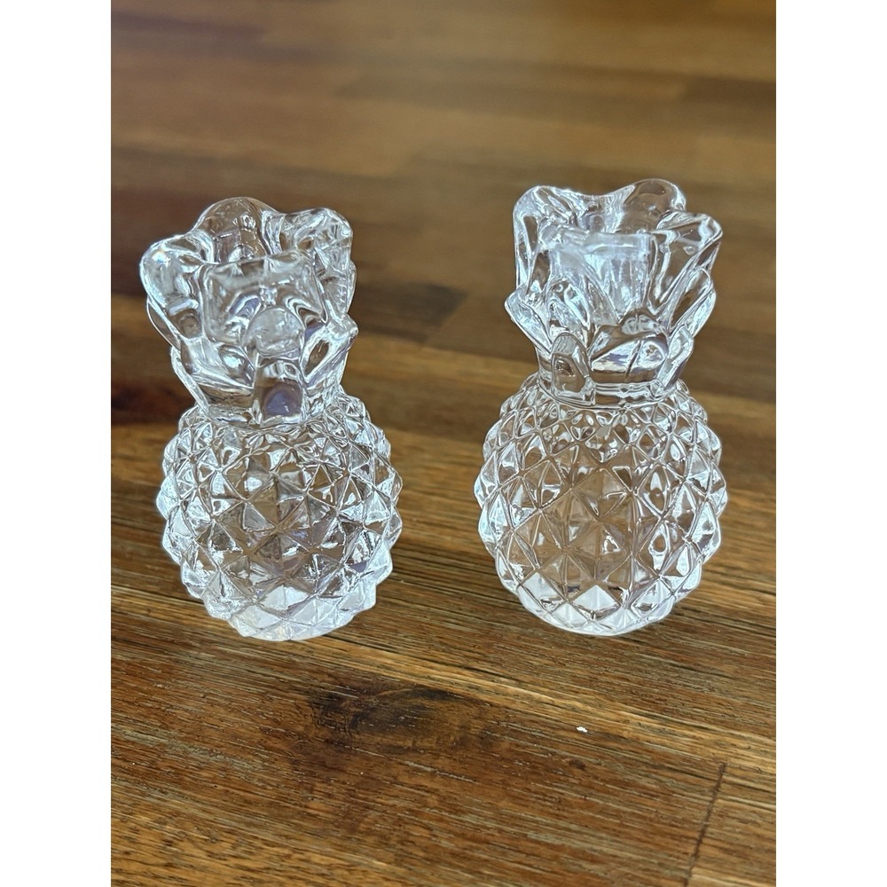 Williams Sonoma Tiny Taper Pineapple‎ Candle Holders Set of 2